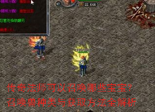 传奇法师可以召唤哪些宝宝?召唤兽种类与获取方法全解析 传奇法师可以召唤哪些宝宝?召唤兽种类与获取方法全解析