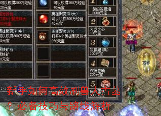 新手如何高效刷兽人古墓?必备技巧与路线解析 新手如何高效刷兽人古墓?必备技巧与路线解析