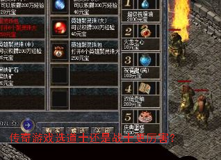 传奇游戏选道士还是战士更厉害? 传奇游戏选道士还是战士更厉害?