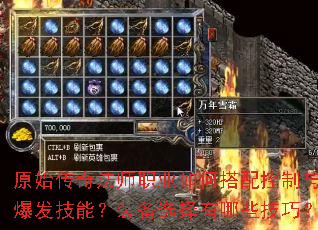 ԭʼ���淨ʦְҵ��δ�������뱬�����ܣ�װ��ѡ������Щ���ɣ�