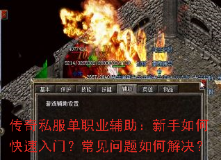 传奇私服单职业辅助:新手如何快速入门?常见问题如何解决? 传奇私服单职业辅助:新手如何快速入门?常见问题如何解决?